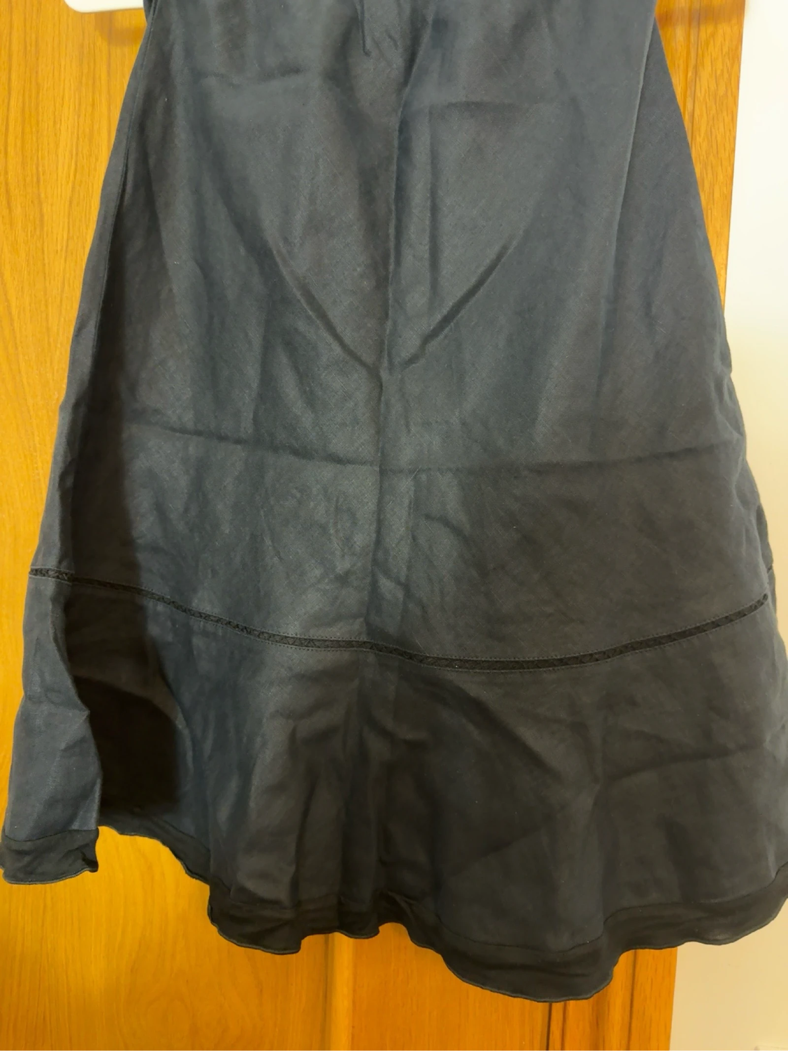 Black flared skirt with ruffle size approx. 42/44 – photo 2